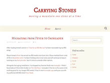 Tablet Screenshot of carryingstones.com